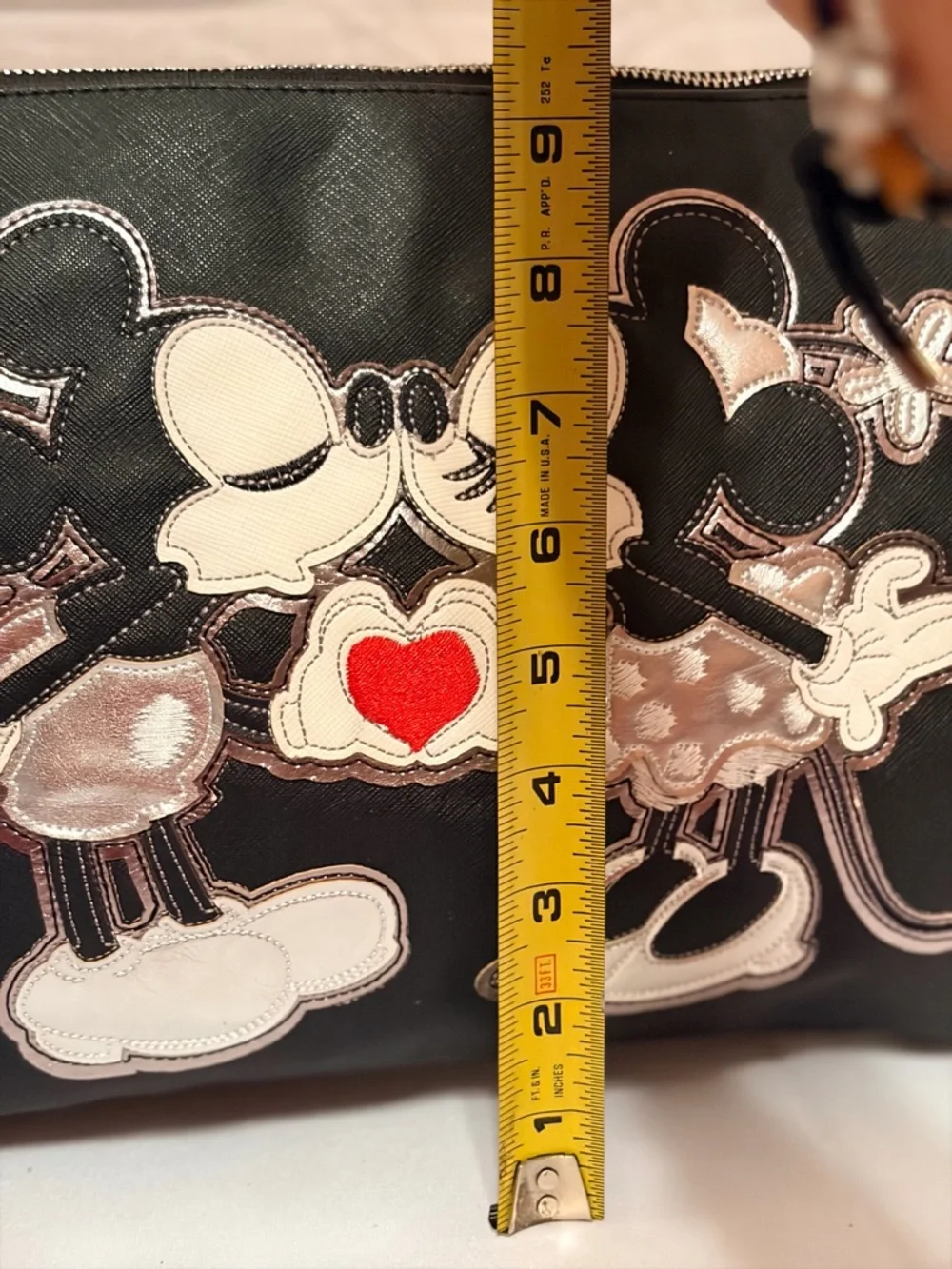 Black Mickey & Minnie Kiss Crossbody Bag - Disney Design